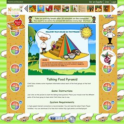 title>Fun Online Talking Food Pyramid for Kids- Interactive Food Pyramid Guide, Kids Have Fun Learning About the Food Groups