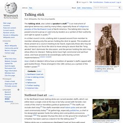 Talking stick - Wikipedia