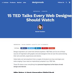 15 TED Talks Every Web Designer Should Watch
