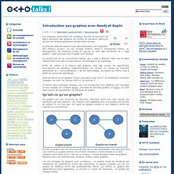 Introduction aux graphes avec Neo4j et Gephi