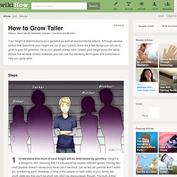 How to Grow Taller: 13 steps