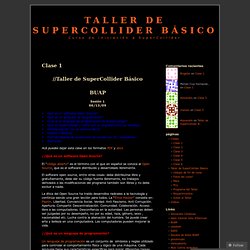 Taller de SuperCollider Básico
