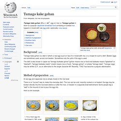 Tamago kake gohan