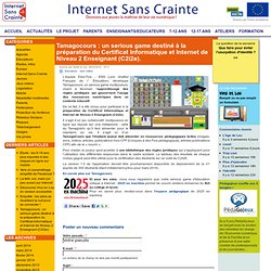 Tamagocours : un serious game destiné à la préparation du Certificat Informatique et Internet de Niveau 2 Enseignant (C2i2e).