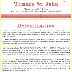 Tamara St. John Alternative Health Solutions