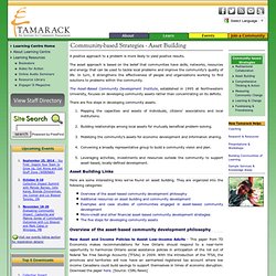 Tamarack Resource Library - Community-based Strategies - Asset Building