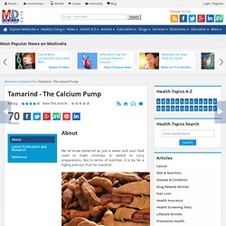 Tamarind - The Calcium Pump