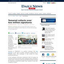 Tamarod collects over two million signatures
