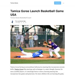 Tamica Goree Launch Basketball Game USA - Tamica Goree