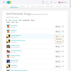 Tamil Love Songs, Romantic Tamil Songs MP3 Download
