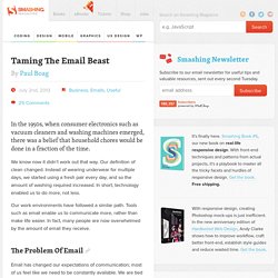 Taming The Email Beast