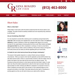 Tampa Short Sale Lawyers