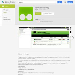 Tampermonkey - Android Market - CometBird
