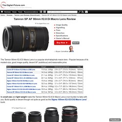 Tamron SP AF 90mm f/2.8 Di Macro Lens Review