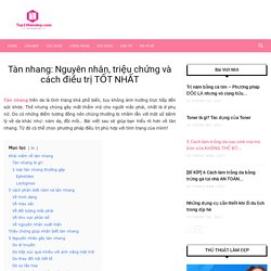 Tàn Nhang: Nguyên Nhân, Triệu Chứng & Cách Điều Trị Tốt Nhất