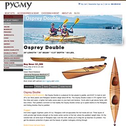 Tandem Kayak Kit and Plans: The Osprey Double