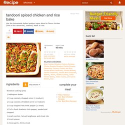 Tandoori Spiced Chicken and Rice Bake