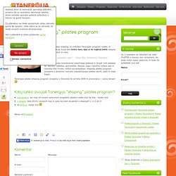 Pilates Tanergija – Tanergija Pilates Shaping program