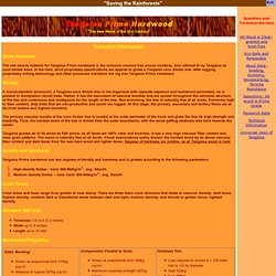 Tangaloa Prime Hardwood Technical Information