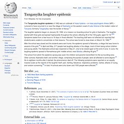 Tanganyika laughter epidemic