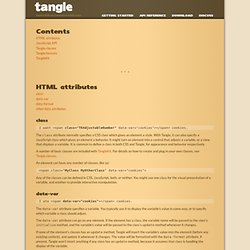 Tangle: API Reference