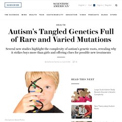 Autism's Tangled Genetics Full of Rare and Varied Mutations