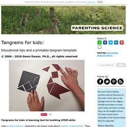 Tangrams for kids: Educational tips and a printable template