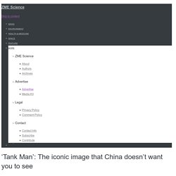 'Tank Man': The iconic image that China doesn't want you to see