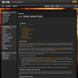 Tanking - EVElopedia - The EVE Online Wiki