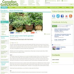 Grow your own herb garden