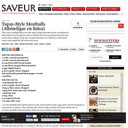 Tapas-Style Meatballs Recipe