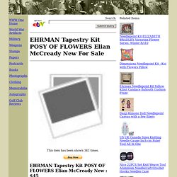 EHRMAN Tapestry Kit POSY OF FLOWERS Elian McCready New for Sale - World War Museum Artificats