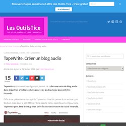 TapeWrite. Créer un blog audio