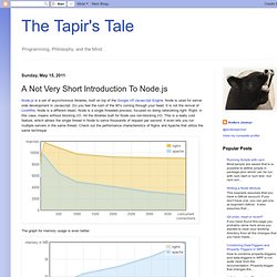 The Tapir's Tale: A Not Very Short Introduction To Node.js