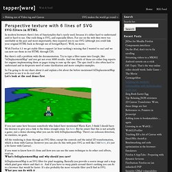 tapper[ware] » Perspective texture with 6 lines of SVG