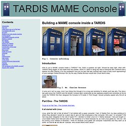 TARDIS MAME Console