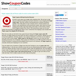 target coupons online for 20% entire order