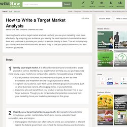 How to Write a Target Market Analysis: 5 Steps