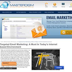 Targeted Email Marketing: A Must In Today's Internet based Environment