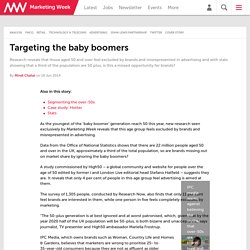 Targeting the baby boomers