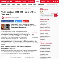 Tarifs postaux 2019-2020 : colis, lettre... Tout savoir
