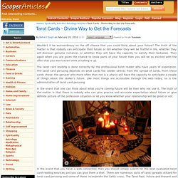 Divine way to forecast by tarot card reader
