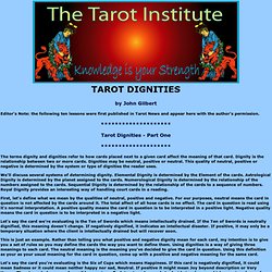 Tarot Dignities