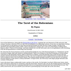 Tarot of the Bohemians Index