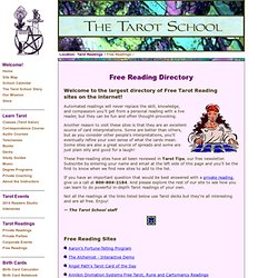 The Tarot School: Free Tarot Reading Directory