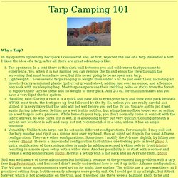 Tarp Camping
