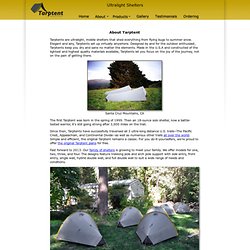 About Tarptent Ultralight Shelters