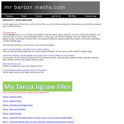 Maths Tarsia Jigsaw Files for Free from MrBartonMaths.com