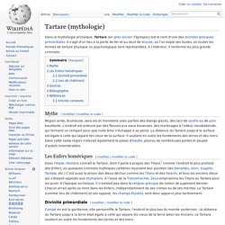 Tartare (mythologie)