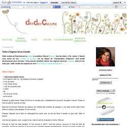 Tarte à l'oignon (et au Comté) - DDcuisine